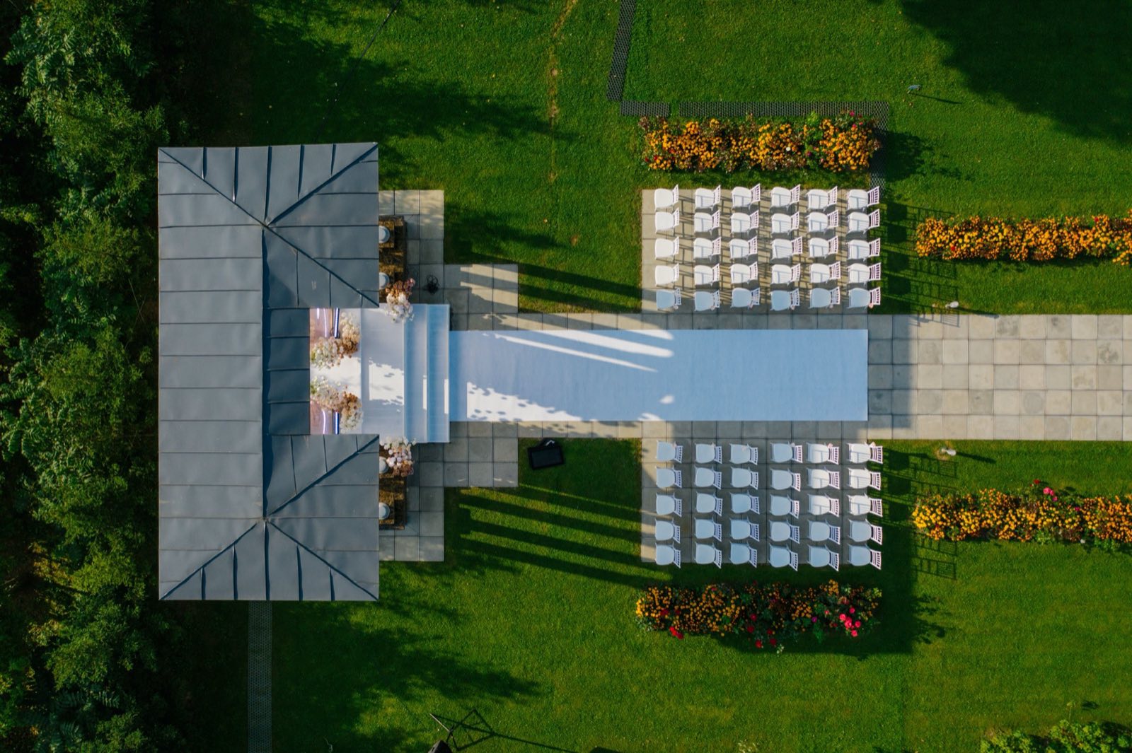 Atmospheric outdoor gathering layout used as concept imagery